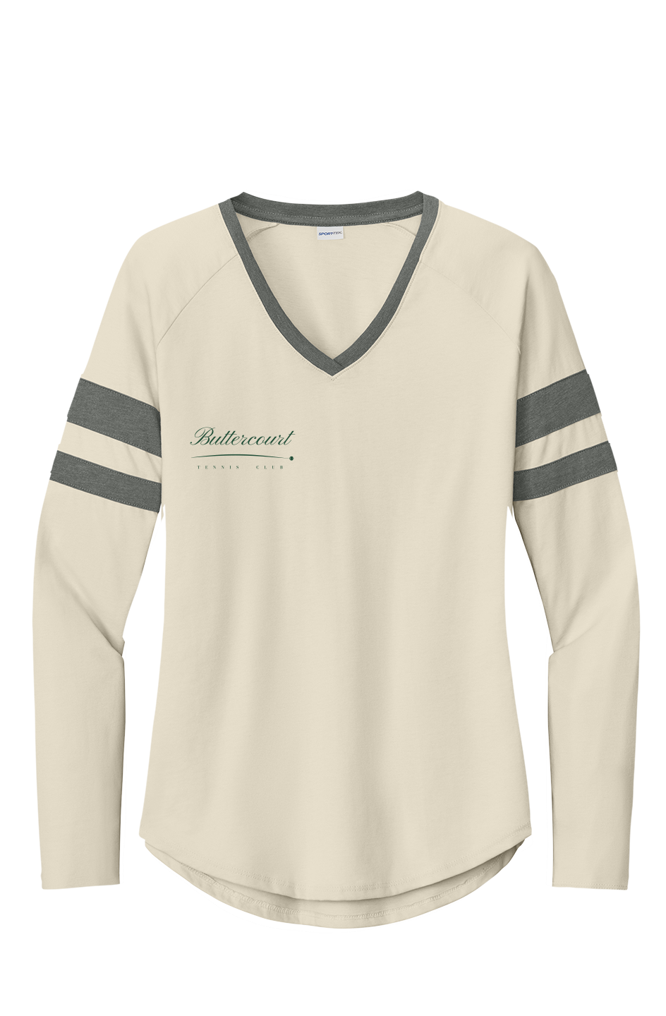 Women's Halftime Stripe V Neck Tee